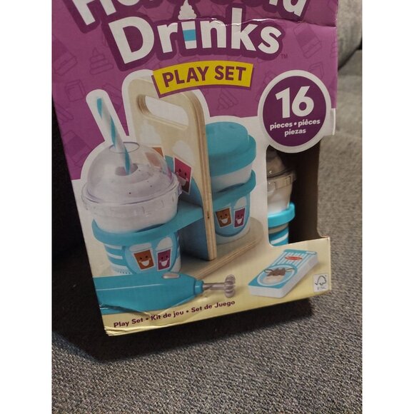 Melissa & Doug Hot & Cold Drinks 16 Piece Play Set New In Box NIB - Picture 2 of 7